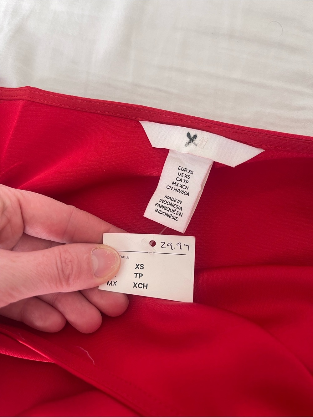 H&M BOW-DETAIL ONE-SHOULDER TOP - Picture 6 of 7
